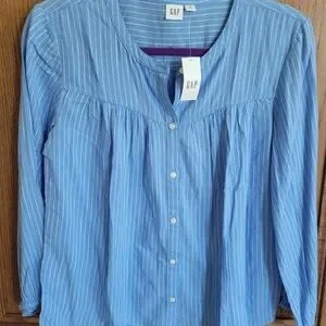 Gap button front Shirt Womens S NWT